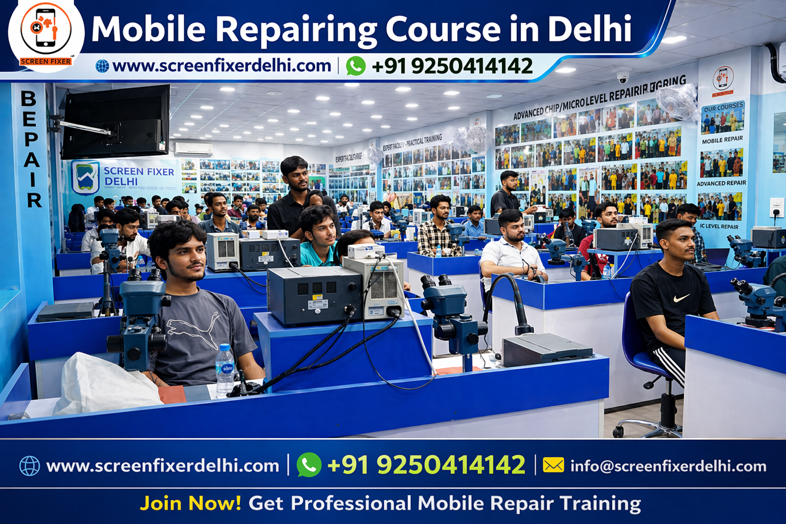 Best Institute for Mobile Repairing Course in Delhi.