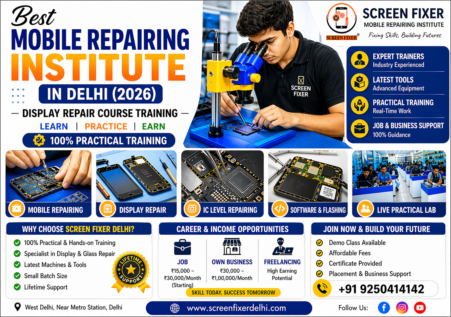 Best Mobile Repairing Institute in Delhi