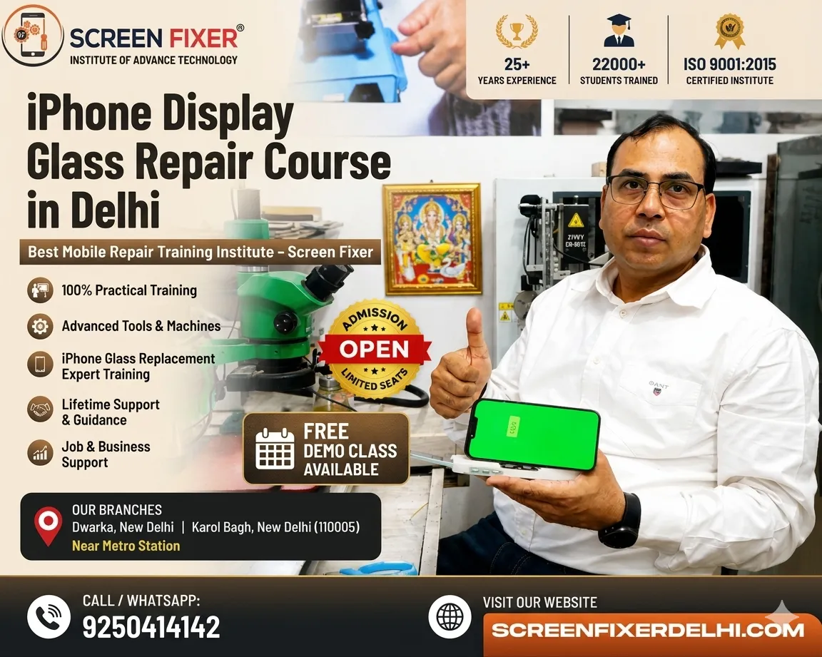 iPhone Display Glass Repair Course in Delhi