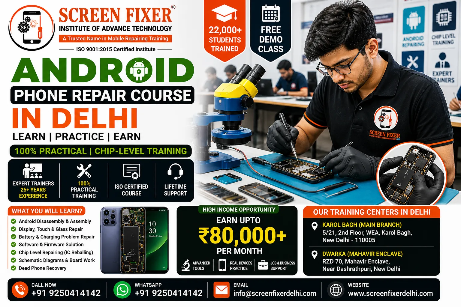 Android Phone Repair Courses Institute in Delhi